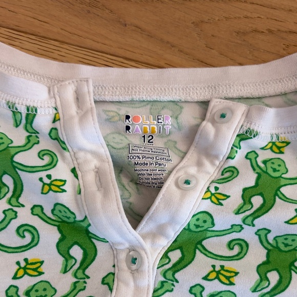 Emerald Roller Rabbit Pajamas Size 12 - Picture 2 of 5
